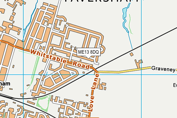 ME13 8DQ map - OS VectorMap District (Ordnance Survey) ME13 8DQ map - OS VectorMap District (Ordnance Survey)