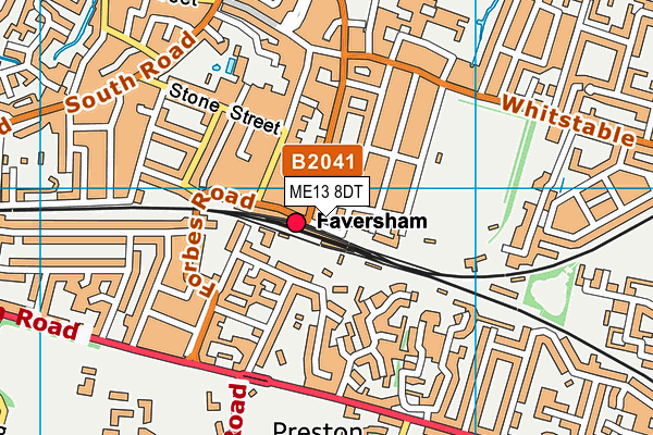 ME13 8DT map - OS VectorMap District (Ordnance Survey) ME13 8DT map - OS VectorMap District (Ordnance Survey)