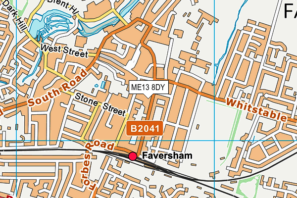 ME13 8DY map - OS VectorMap District (Ordnance Survey) ME13 8DY map - OS VectorMap District (Ordnance Survey)