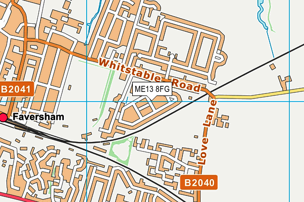 ME13 8FG map - OS VectorMap District (Ordnance Survey) ME13 8FG map - OS VectorMap District (Ordnance Survey)