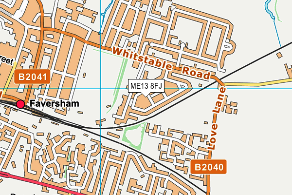 ME13 8FJ map - OS VectorMap District (Ordnance Survey) ME13 8FJ map - OS VectorMap District (Ordnance Survey)