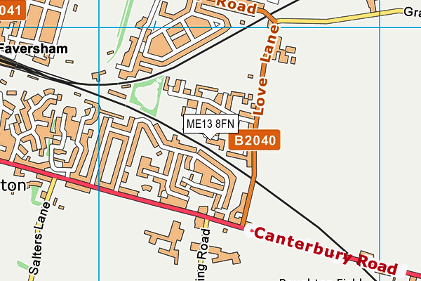 ME13 8FN map - OS VectorMap District (Ordnance Survey) ME13 8FN map - OS VectorMap District (Ordnance Survey)