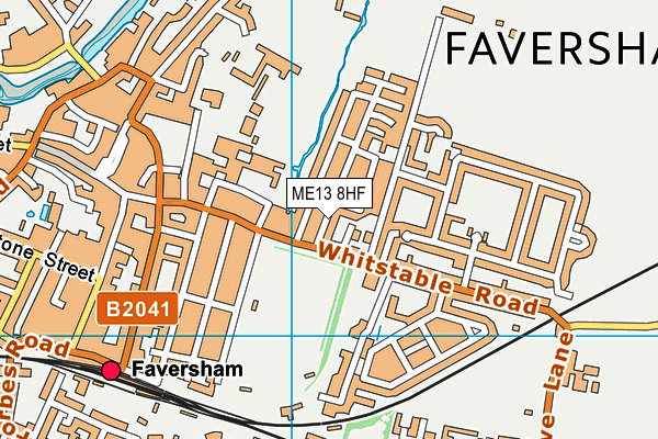 ME13 8HF map - OS VectorMap District (Ordnance Survey) ME13 8HF map - OS VectorMap District (Ordnance Survey)