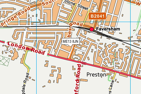 ME13 8JN map - OS VectorMap District (Ordnance Survey) ME13 8JN map - OS VectorMap District (Ordnance Survey)