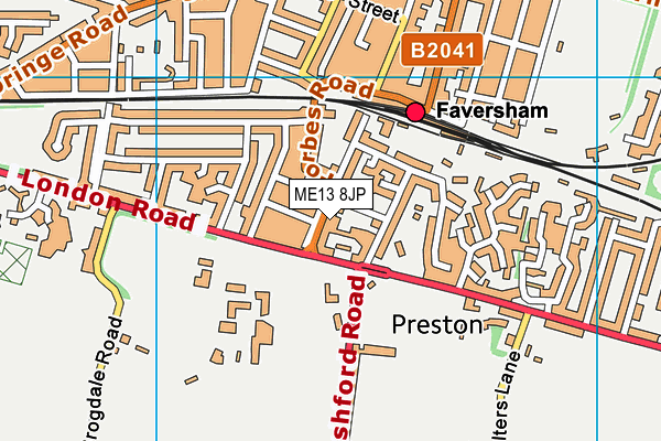 ME13 8JP map - OS VectorMap District (Ordnance Survey) ME13 8JP map - OS VectorMap District (Ordnance Survey)