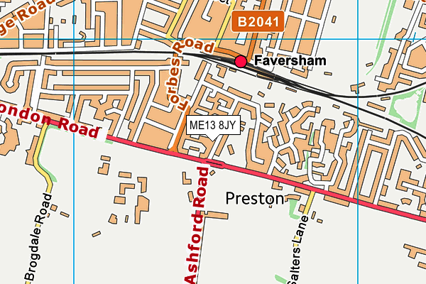 ME13 8JY map - OS VectorMap District (Ordnance Survey) ME13 8JY map - OS VectorMap District (Ordnance Survey)