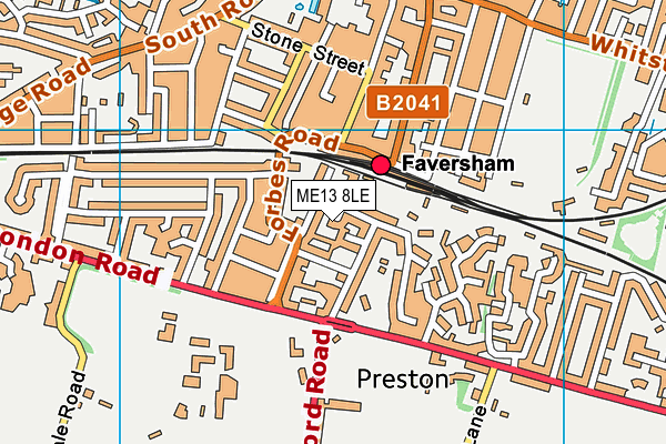 ME13 8LE map - OS VectorMap District (Ordnance Survey) ME13 8LE map - OS VectorMap District (Ordnance Survey)