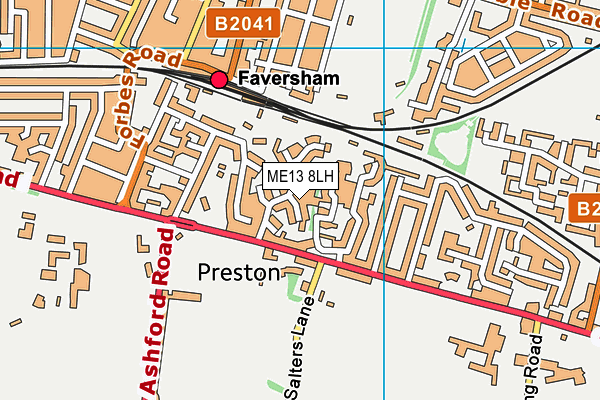 ME13 8LH map - OS VectorMap District (Ordnance Survey) ME13 8LH map - OS VectorMap District (Ordnance Survey)