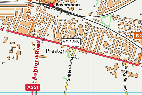 ME13 8NA map - OS VectorMap District (Ordnance Survey) ME13 8NA map - OS VectorMap District (Ordnance Survey)