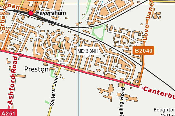 ME13 8NH map - OS VectorMap District (Ordnance Survey) ME13 8NH map - OS VectorMap District (Ordnance Survey)