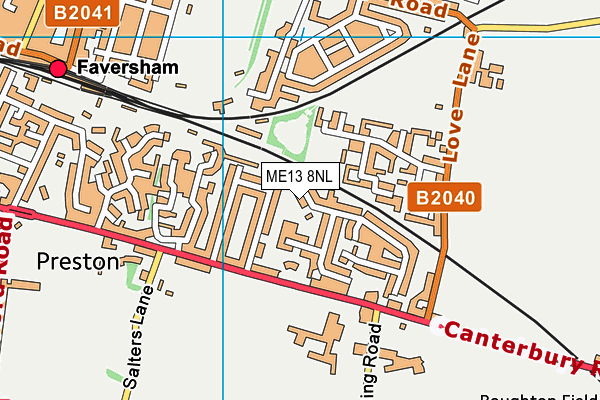 ME13 8NL map - OS VectorMap District (Ordnance Survey) ME13 8NL map - OS VectorMap District (Ordnance Survey)