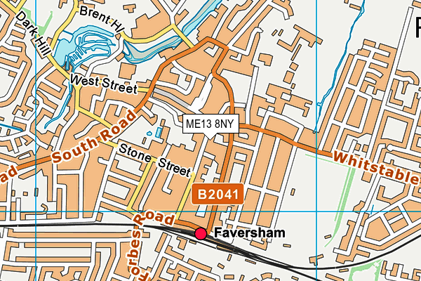 ME13 8NY map - OS VectorMap District (Ordnance Survey) ME13 8NY map - OS VectorMap District (Ordnance Survey)