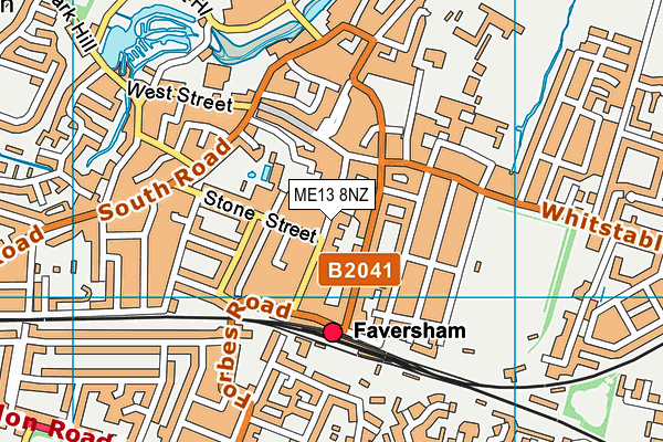 ME13 8NZ map - OS VectorMap District (Ordnance Survey) ME13 8NZ map - OS VectorMap District (Ordnance Survey)