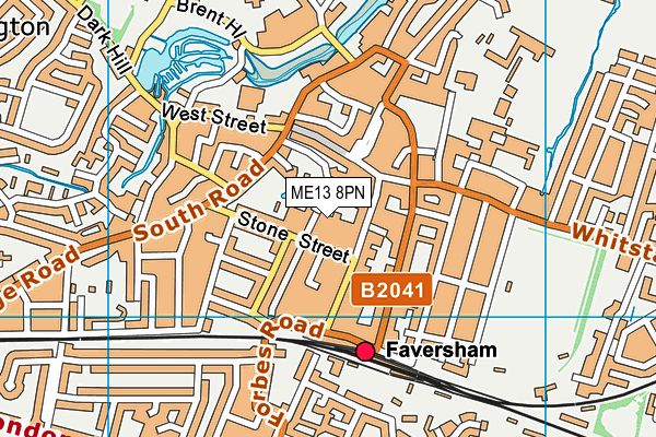 ME13 8PN map - OS VectorMap District (Ordnance Survey) ME13 8PN map - OS VectorMap District (Ordnance Survey)