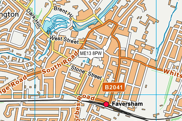 ME13 8PW map - OS VectorMap District (Ordnance Survey) ME13 8PW map - OS VectorMap District (Ordnance Survey)