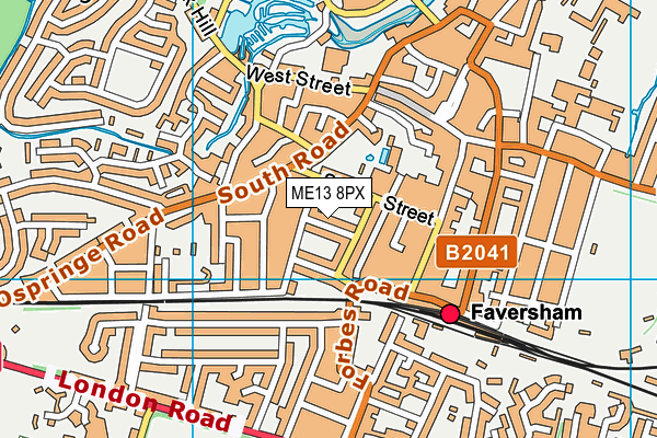 ME13 8PX map - OS VectorMap District (Ordnance Survey) ME13 8PX map - OS VectorMap District (Ordnance Survey)