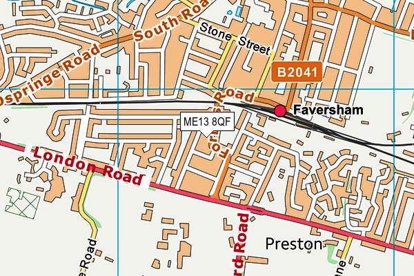 ME13 8QF map - OS VectorMap District (Ordnance Survey) ME13 8QF map - OS VectorMap District (Ordnance Survey)