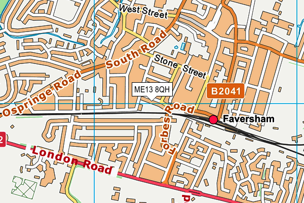ME13 8QH map - OS VectorMap District (Ordnance Survey) ME13 8QH map - OS VectorMap District (Ordnance Survey)