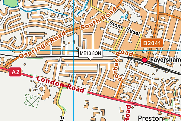 ME13 8QN map - OS VectorMap District (Ordnance Survey) ME13 8QN map - OS VectorMap District (Ordnance Survey)
