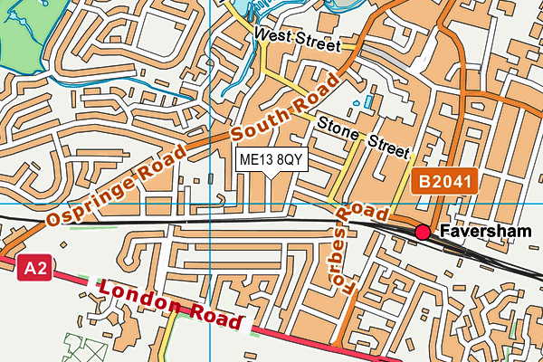 ME13 8QY map - OS VectorMap District (Ordnance Survey) ME13 8QY map - OS VectorMap District (Ordnance Survey)