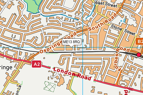 ME13 8RQ map - OS VectorMap District (Ordnance Survey)
