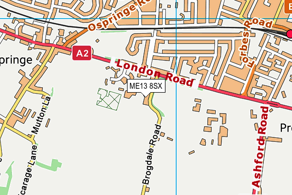 ME13 8SX map - OS VectorMap District (Ordnance Survey) ME13 8SX map - OS VectorMap District (Ordnance Survey)