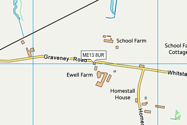 ME13 8UR map - OS VectorMap District (Ordnance Survey) ME13 8UR map - OS VectorMap District (Ordnance Survey)