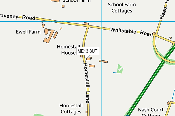 ME13 8UT map - OS VectorMap District (Ordnance Survey) ME13 8UT map - OS VectorMap District (Ordnance Survey)