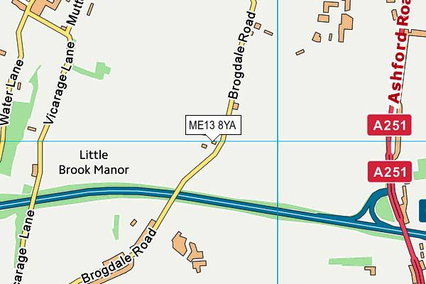 ME13 8YA map - OS VectorMap District (Ordnance Survey) ME13 8YA map - OS VectorMap District (Ordnance Survey)