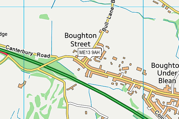 ME13 9AH map - OS VectorMap District (Ordnance Survey)