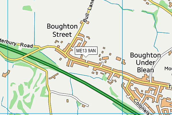 ME13 9AN map - OS VectorMap District (Ordnance Survey) ME13 9AN map - OS VectorMap District (Ordnance Survey)
