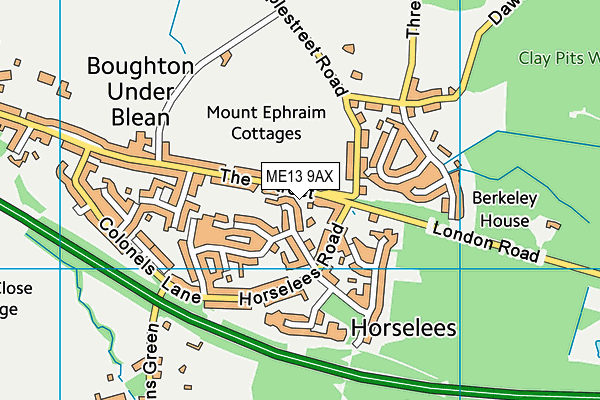 ME13 9AX map - OS VectorMap District (Ordnance Survey) ME13 9AX map - OS VectorMap District (Ordnance Survey)