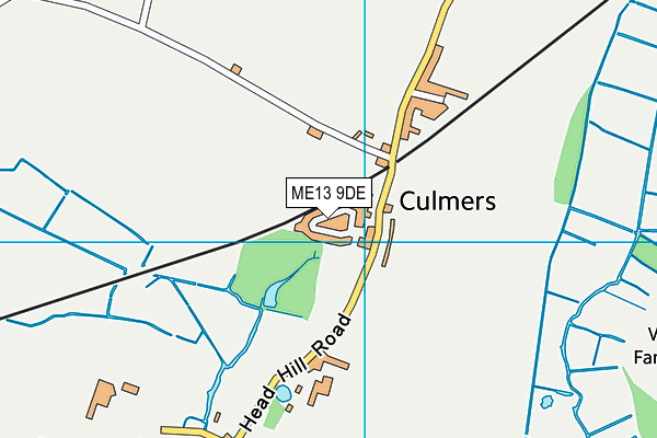 ME13 9DE map - OS VectorMap District (Ordnance Survey) ME13 9DE map - OS VectorMap District (Ordnance Survey)