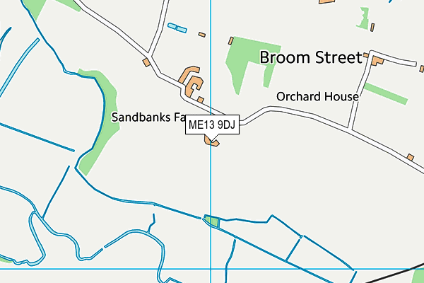 ME13 9DJ map - OS VectorMap District (Ordnance Survey) ME13 9DJ map - OS VectorMap District (Ordnance Survey)