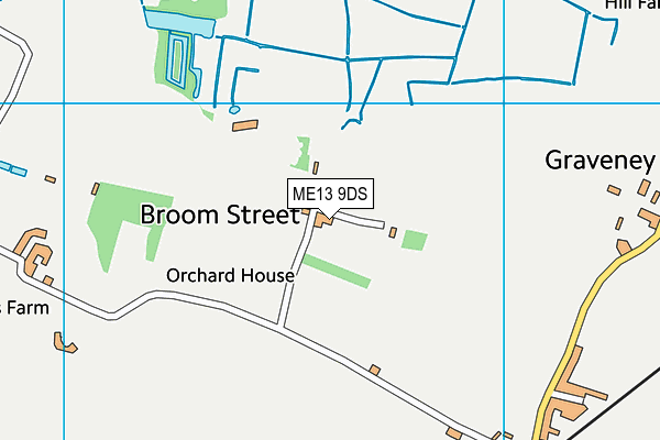 ME13 9DS map - OS VectorMap District (Ordnance Survey) ME13 9DS map - OS VectorMap District (Ordnance Survey)