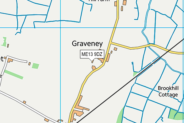 ME13 9DZ map - OS VectorMap District (Ordnance Survey) ME13 9DZ map - OS VectorMap District (Ordnance Survey)