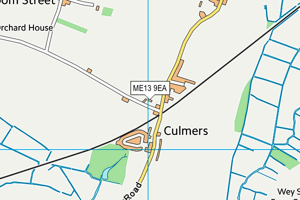 ME13 9EA map - OS VectorMap District (Ordnance Survey) ME13 9EA map - OS VectorMap District (Ordnance Survey)