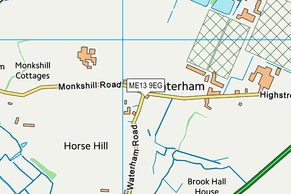 ME13 9EG map - OS VectorMap District (Ordnance Survey) ME13 9EG map - OS VectorMap District (Ordnance Survey)