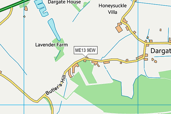 ME13 9EW map - OS VectorMap District (Ordnance Survey) ME13 9EW map - OS VectorMap District (Ordnance Survey)