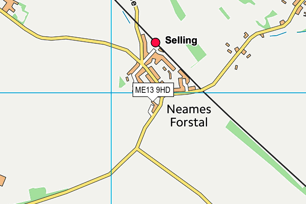 ME13 9HD map - OS VectorMap District (Ordnance Survey) ME13 9HD map - OS VectorMap District (Ordnance Survey)