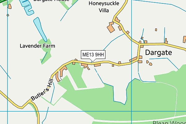 ME13 9HH map - OS VectorMap District (Ordnance Survey) ME13 9HH map - OS VectorMap District (Ordnance Survey)