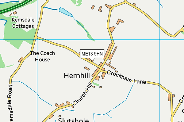 ME13 9HN map - OS VectorMap District (Ordnance Survey) ME13 9HN map - OS VectorMap District (Ordnance Survey)