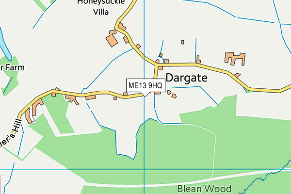 ME13 9HQ map - OS VectorMap District (Ordnance Survey)