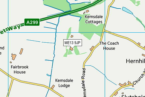 ME13 9JP map - OS VectorMap District (Ordnance Survey) ME13 9JP map - OS VectorMap District (Ordnance Survey)