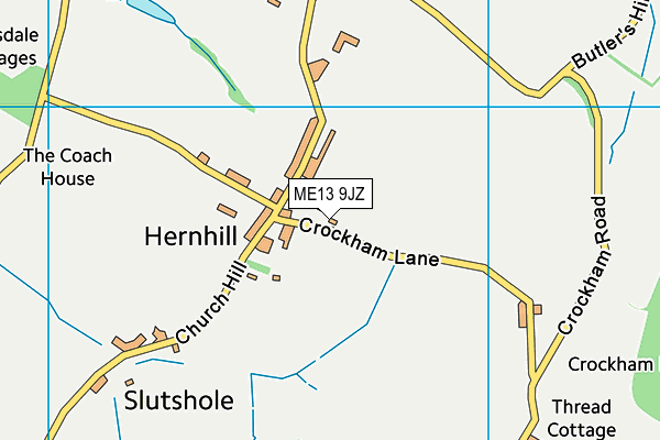 ME13 9JZ map - OS VectorMap District (Ordnance Survey) ME13 9JZ map - OS VectorMap District (Ordnance Survey)