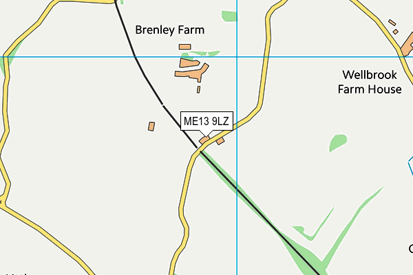 ME13 9LZ map - OS VectorMap District (Ordnance Survey) ME13 9LZ map - OS VectorMap District (Ordnance Survey)