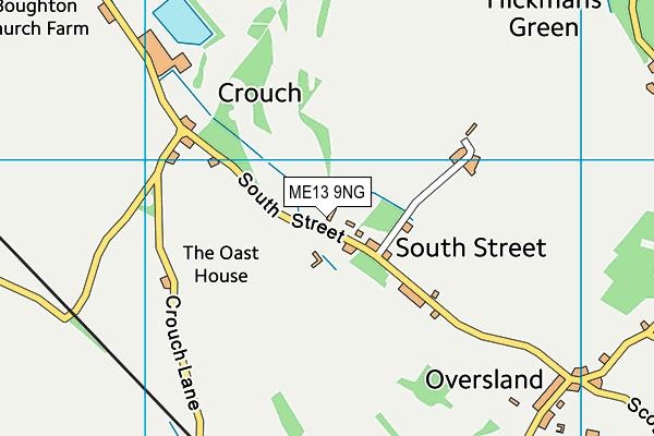 ME13 9NG map - OS VectorMap District (Ordnance Survey) ME13 9NG map - OS VectorMap District (Ordnance Survey)