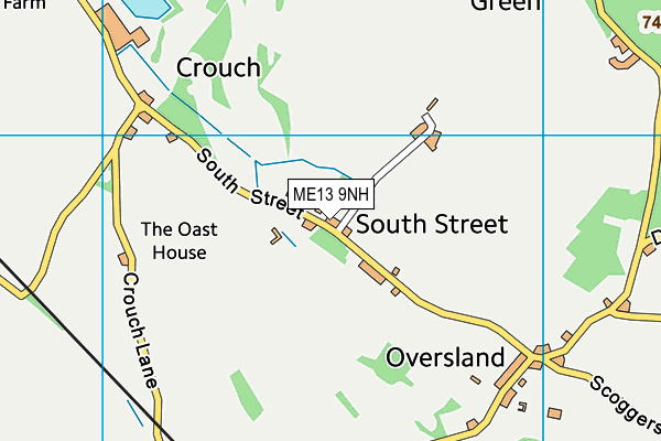 ME13 9NH map - OS VectorMap District (Ordnance Survey) ME13 9NH map - OS VectorMap District (Ordnance Survey)