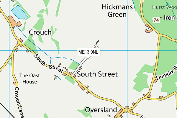 ME13 9NL map - OS VectorMap District (Ordnance Survey) ME13 9NL map - OS VectorMap District (Ordnance Survey)