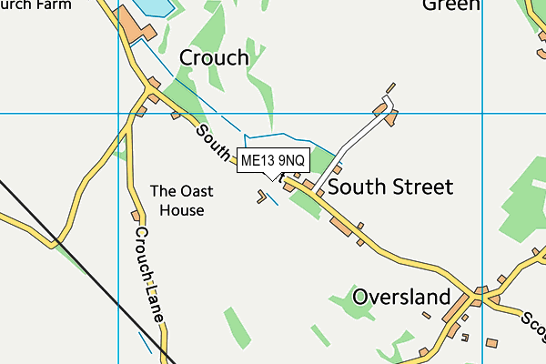 ME13 9NQ map - OS VectorMap District (Ordnance Survey) ME13 9NQ map - OS VectorMap District (Ordnance Survey)